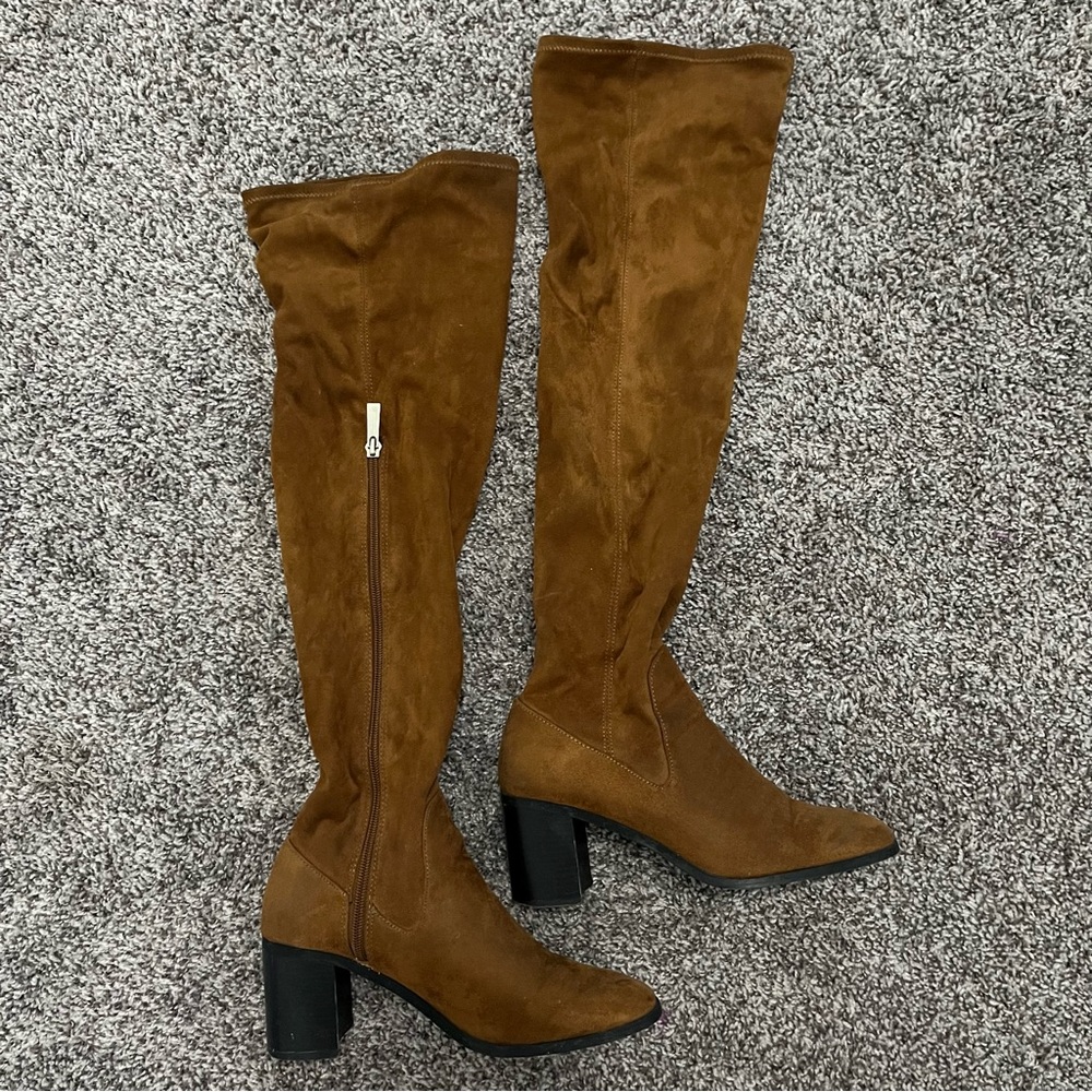 Zara, Over the Knee, Brown Boot. Size 6.5